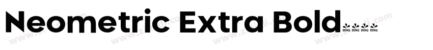 Neometric Extra Bold字体转换